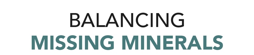 Balancing Missing Minerals