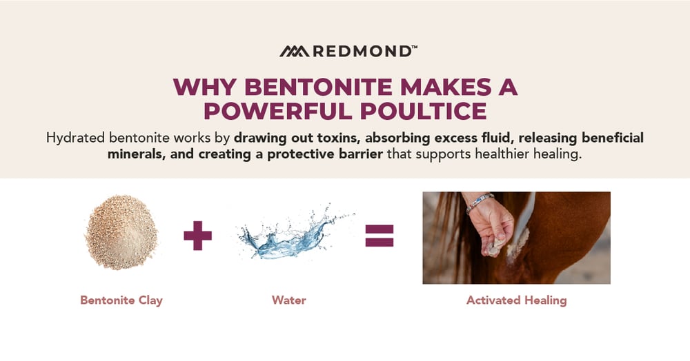 Why hydrated bentonite clay makes a powerful poultice.