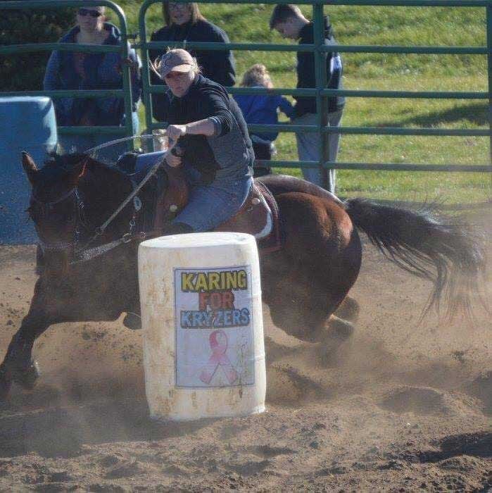 Carrie barrel racing